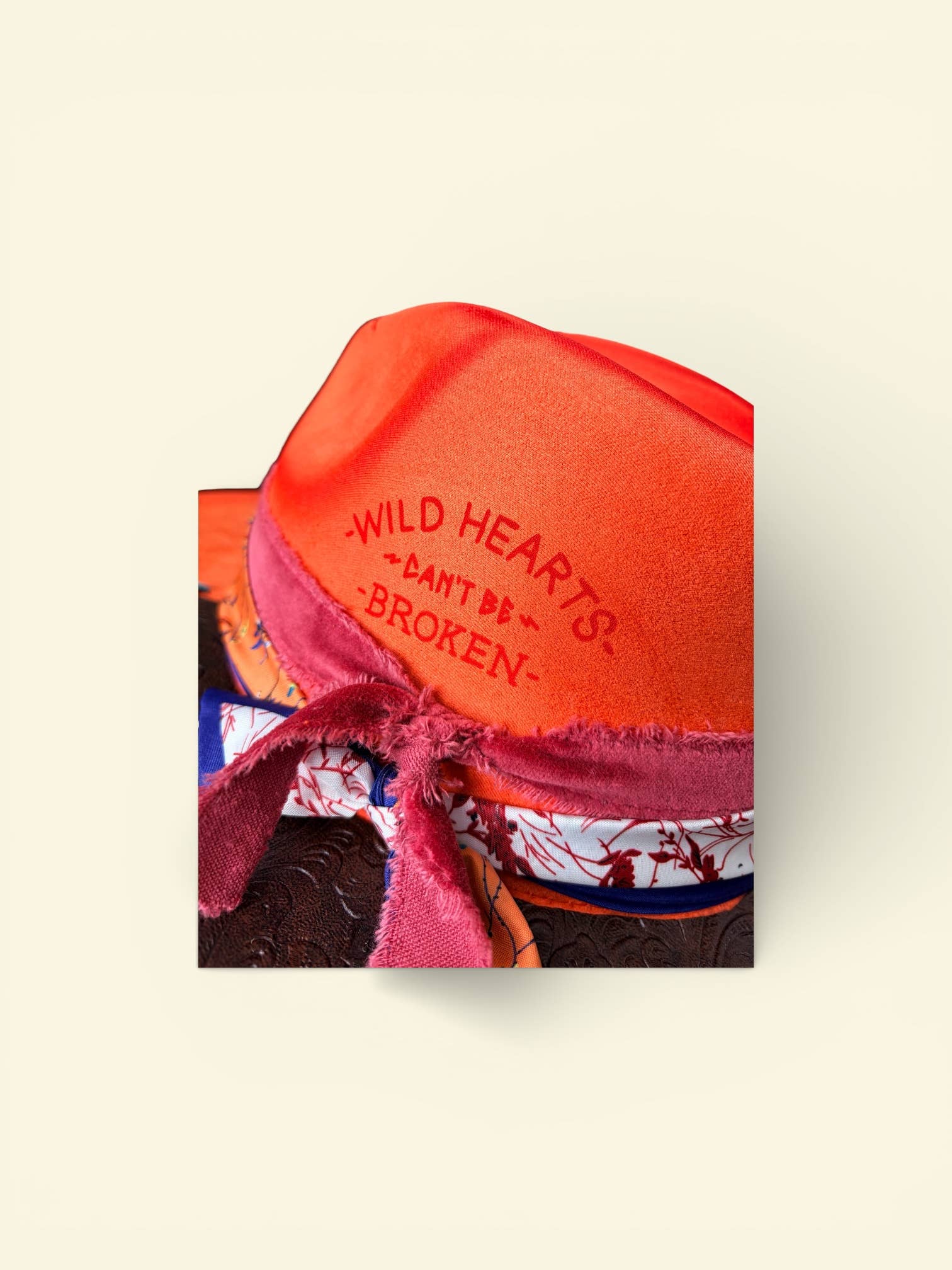 Wild Hearts Rancher Hat Tooled Leather Brim