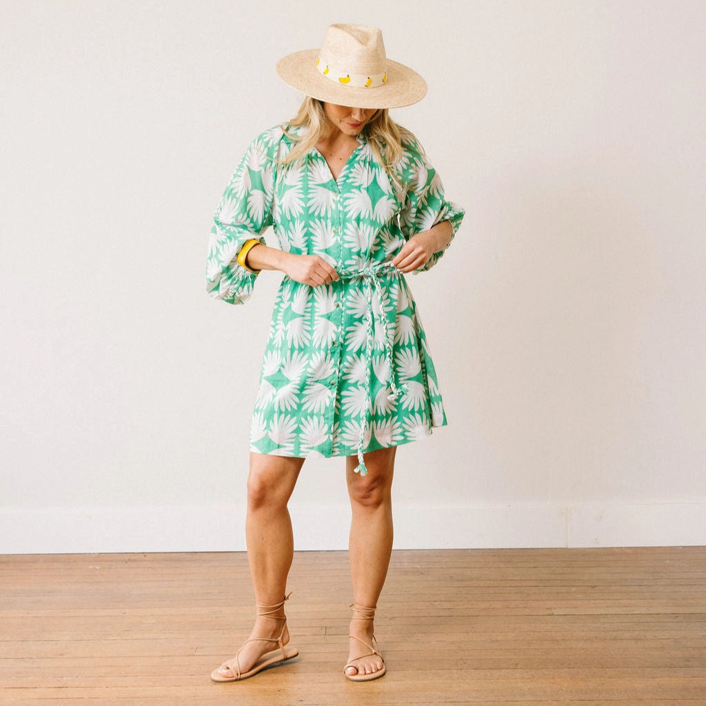 Viridian Tile Pippa Dress- Green