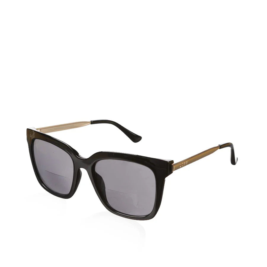 Hailey Square Readers- Black/Gold (+1.25)
