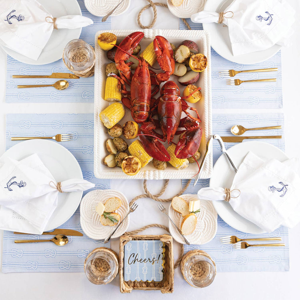 Nautical Knot Paper Beverage Napkin Packs