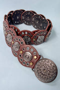 Western Belt with Metal Studs