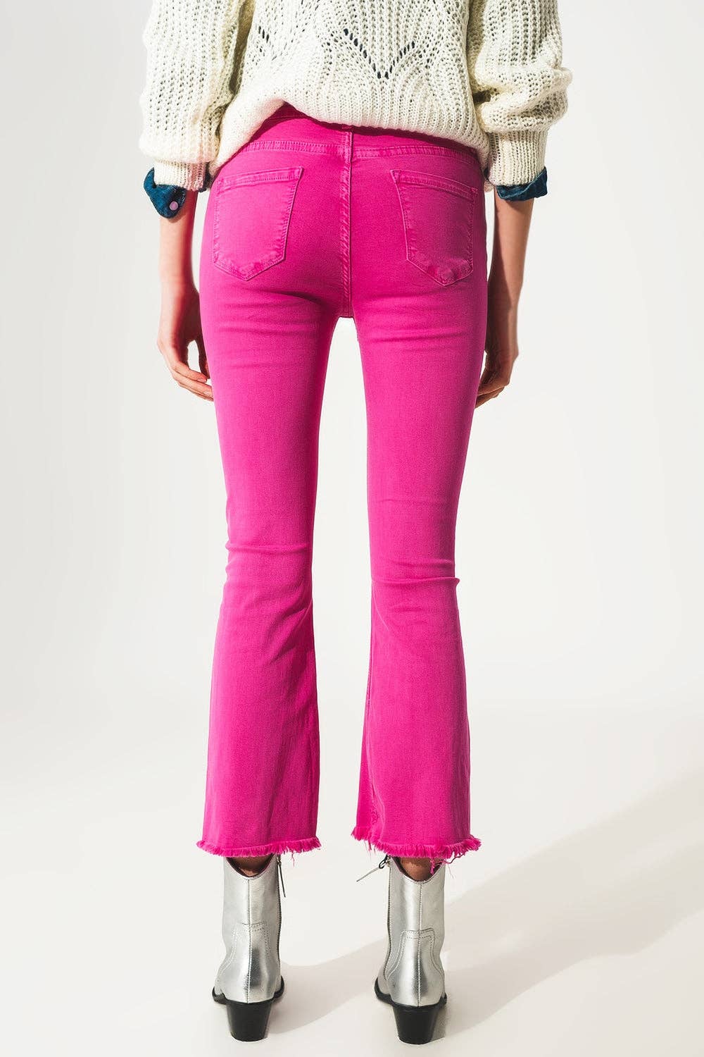 Flare Jeans- Pink