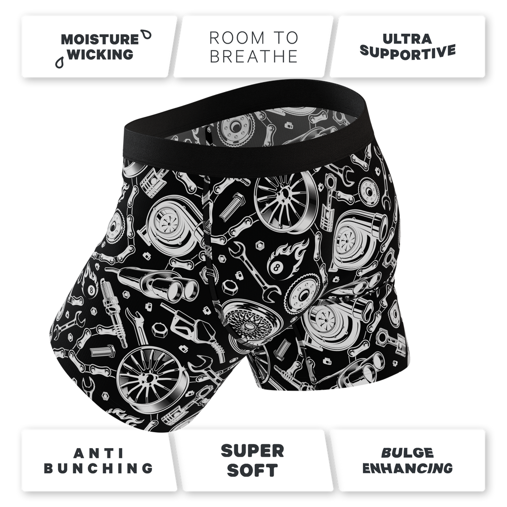The Gear Head | Stick Shift Ball Hammock® Pouch Underwear With Fly