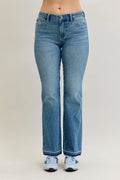 Mid Rise Slim Bootcut Tummy Control Jean