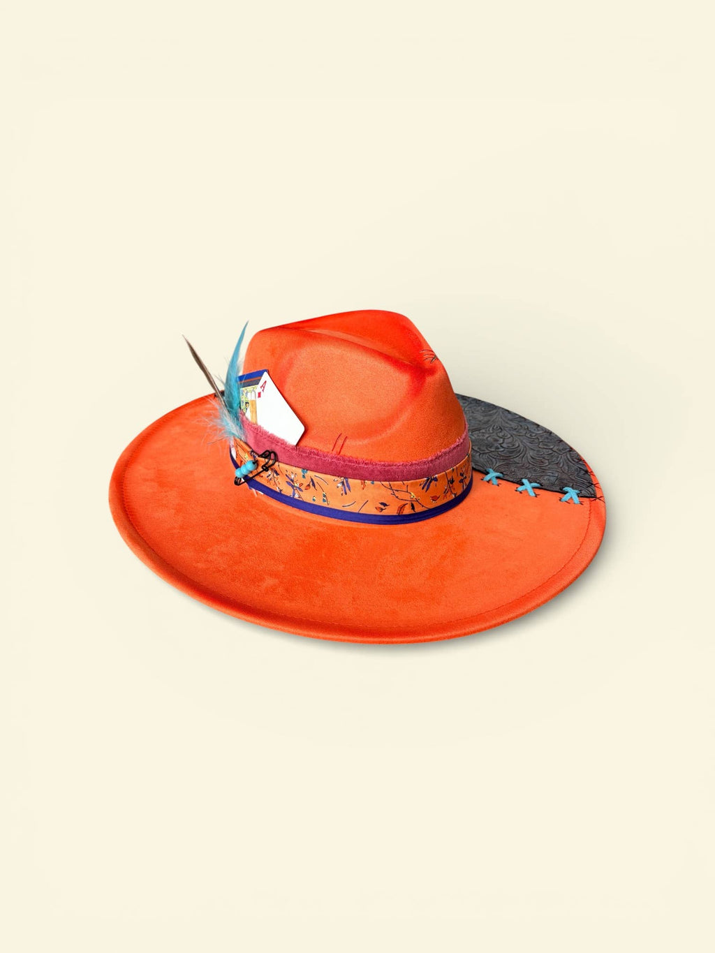 Wild Hearts Rancher Hat Tooled Leather Brim