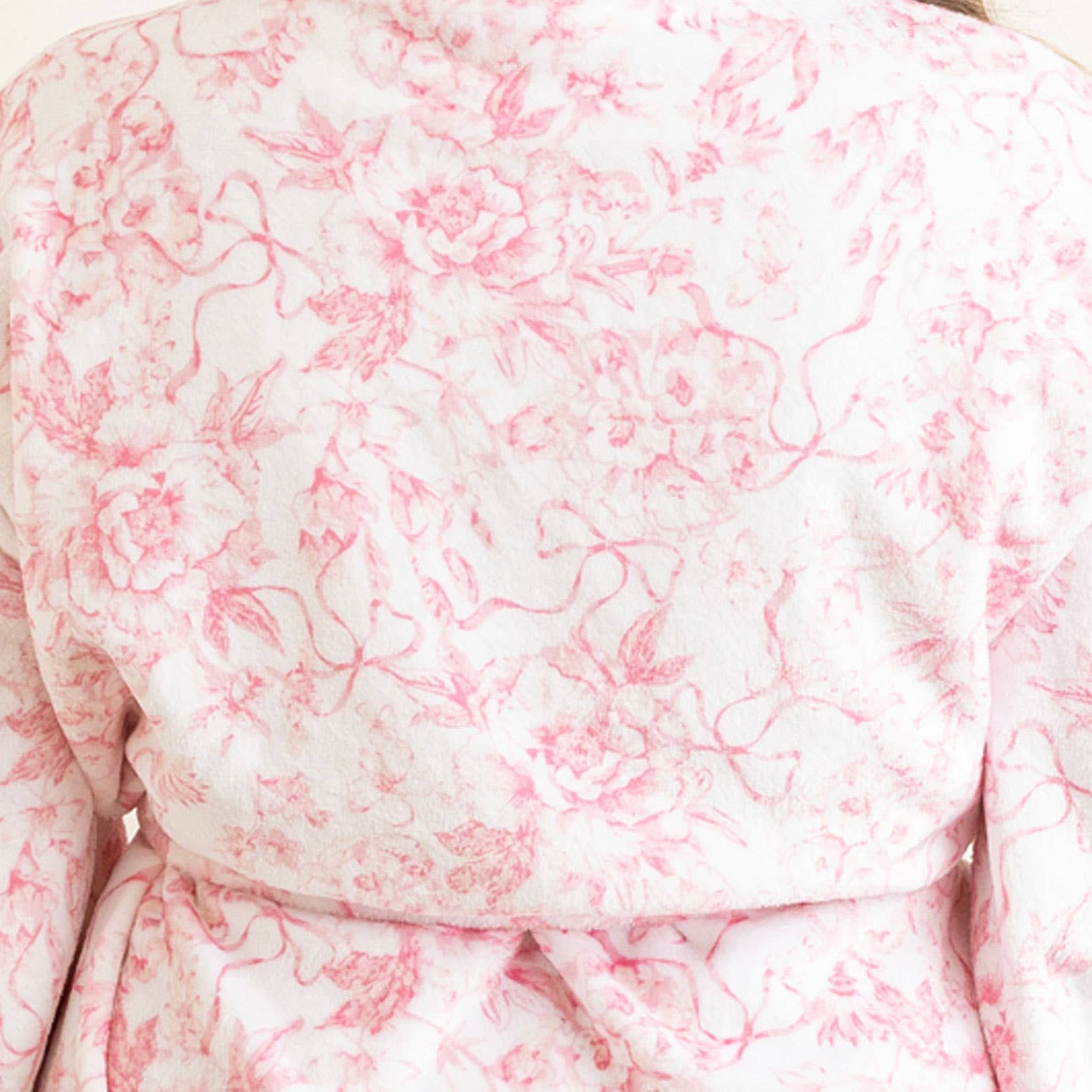 Floral Robe- Pink/White
