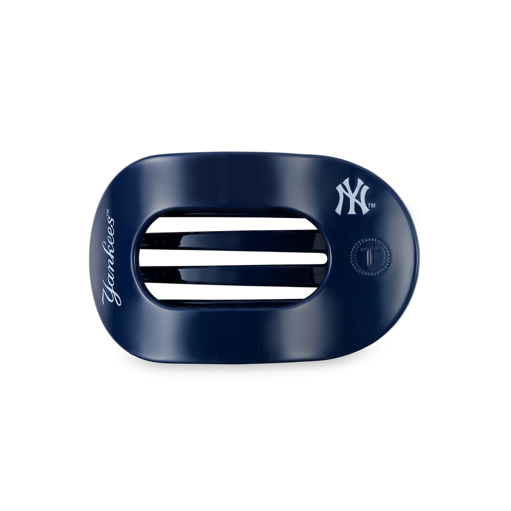 Flat Round Hair Clip | Medium | New York Yankees