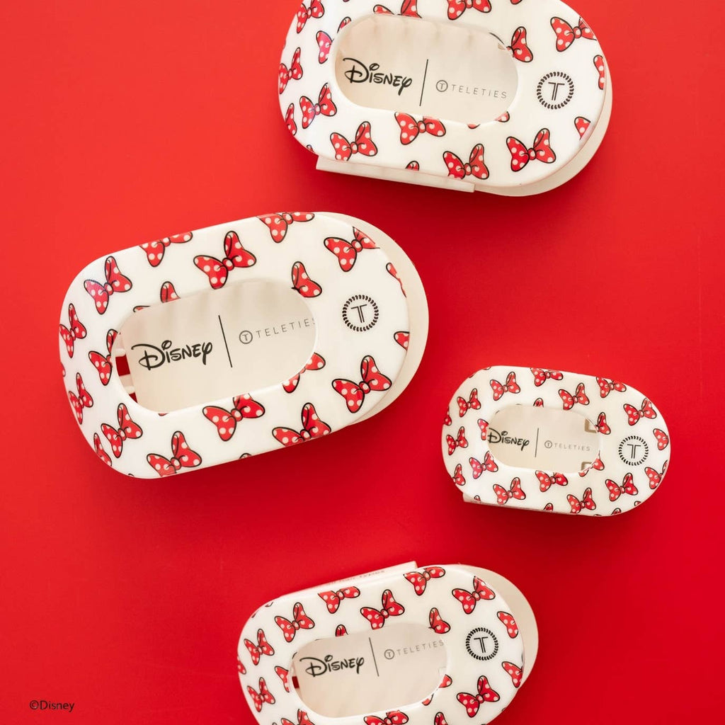 Flat Round Hair Clip | Small | Minnie Mouse Loves Her Bows!