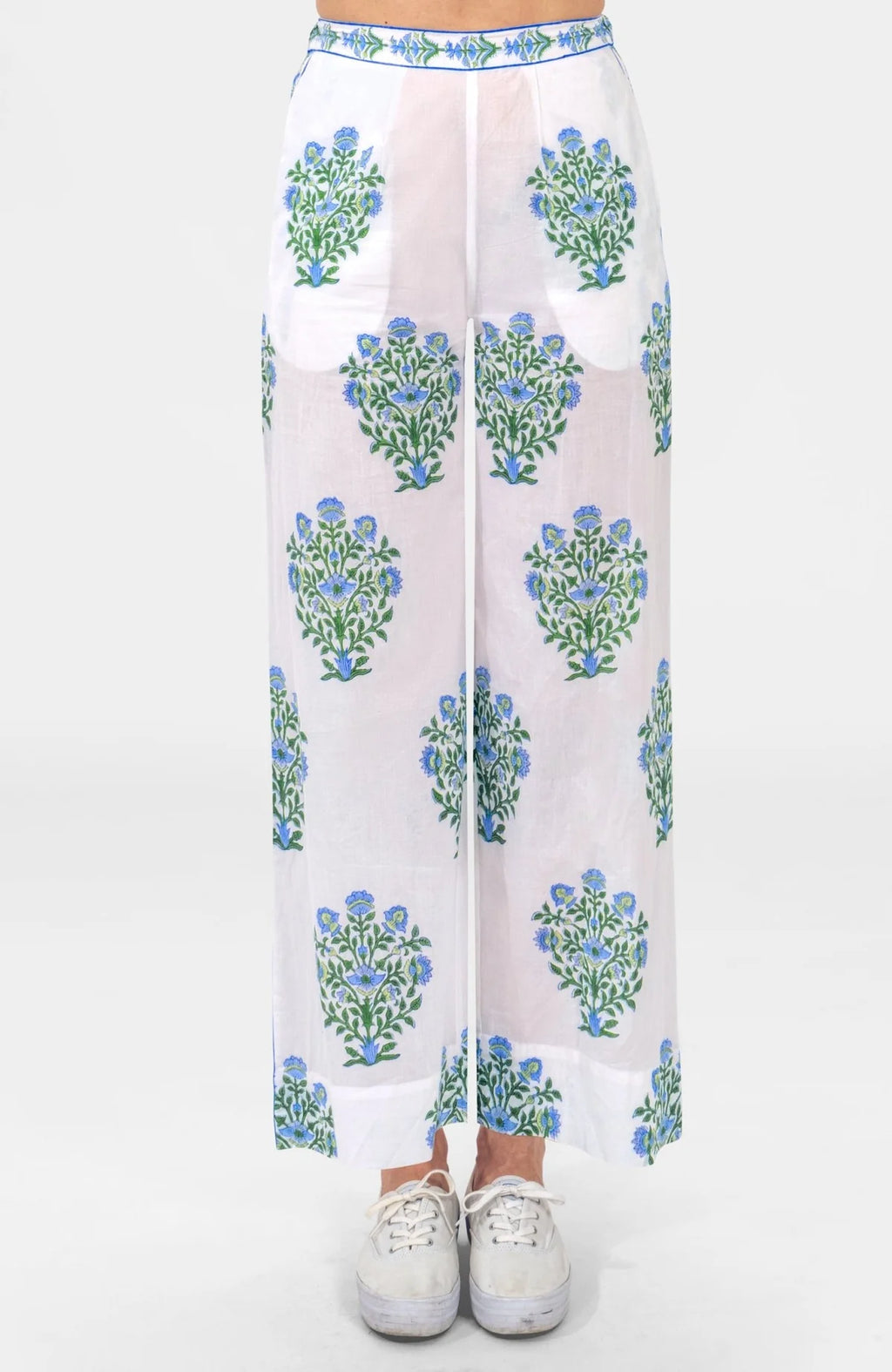 Crinkle Dimple Effortless Pants- Green