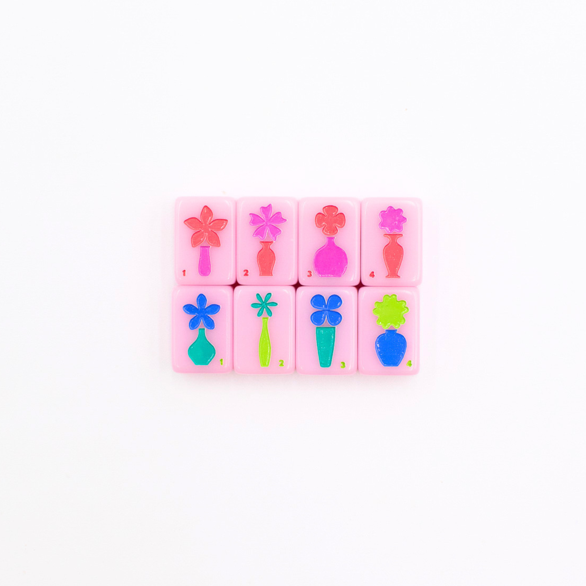 Mini Travel Mahjong Set- Pink