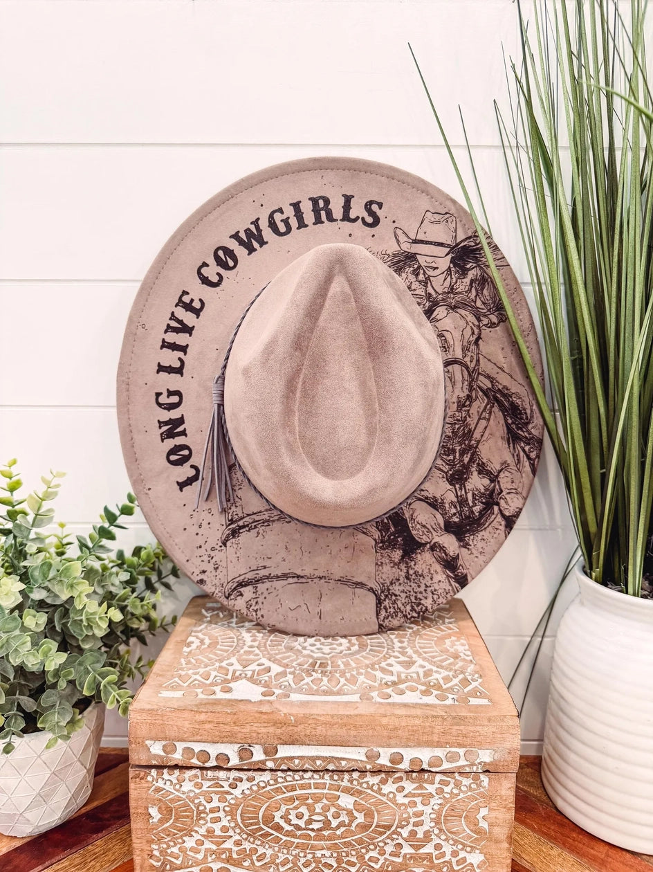 Assorted Engraved Cowboy Hats