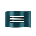 Teal With It Large Flat Rectangle Hair Clip