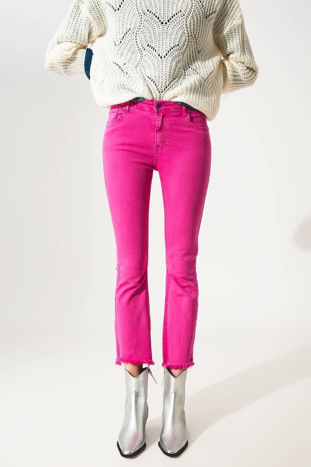 Flare Jeans- Pink