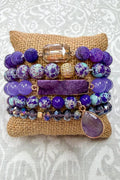 Poncho Bracelet Set- Purple