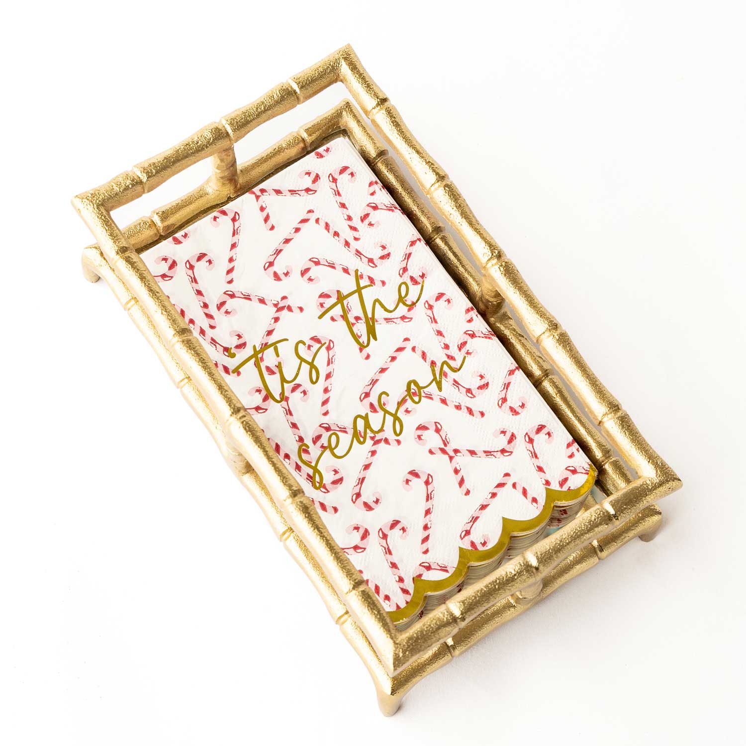 Peppermint Toile Paper Guest Towel Packs