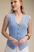 Button Down Sweater Vest