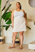 Plus Size Crochet Mini Skirt