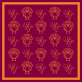 Gameday Bandana Scarf- Maroon/Orange