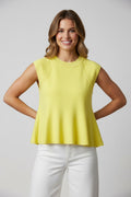 Sleeveless Sweater- Yellow