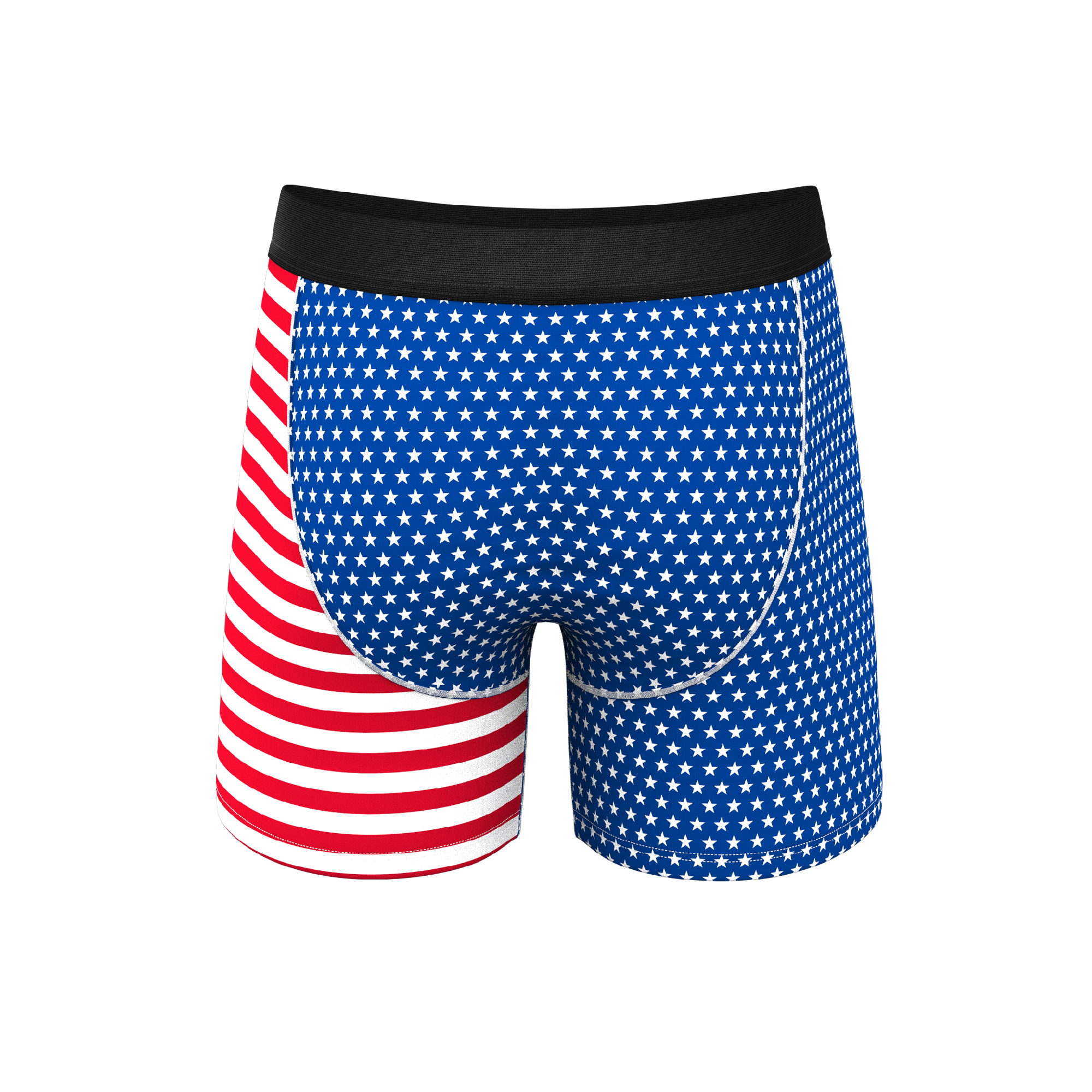 The Ellis Island | USA Flag Ball Hammock® Pouch Underwear With Fly