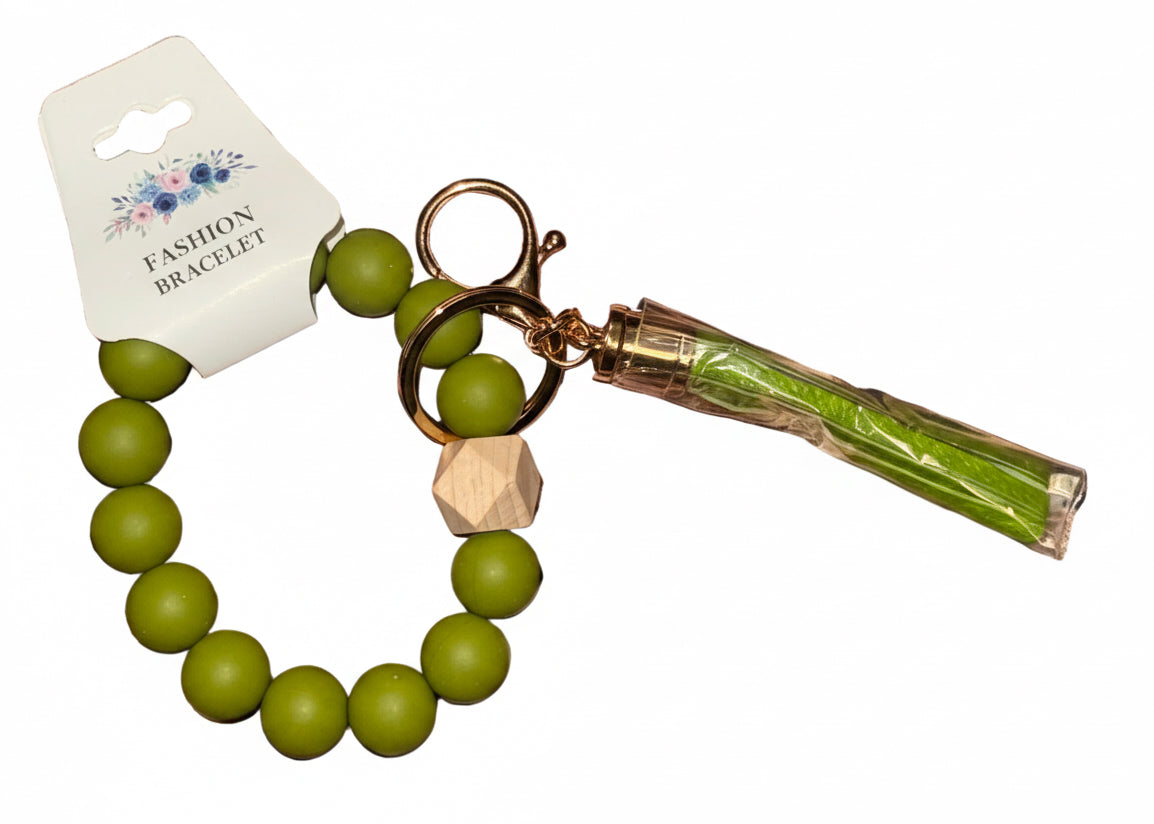 Silicone Beaded Keyring