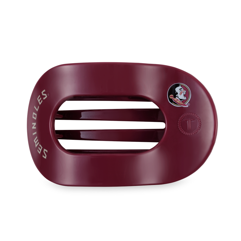 Flat Round Hair Clip | Large | Go Noles!