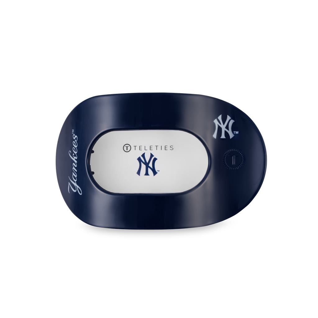 Flat Round Hair Clip | Medium | New York Yankees