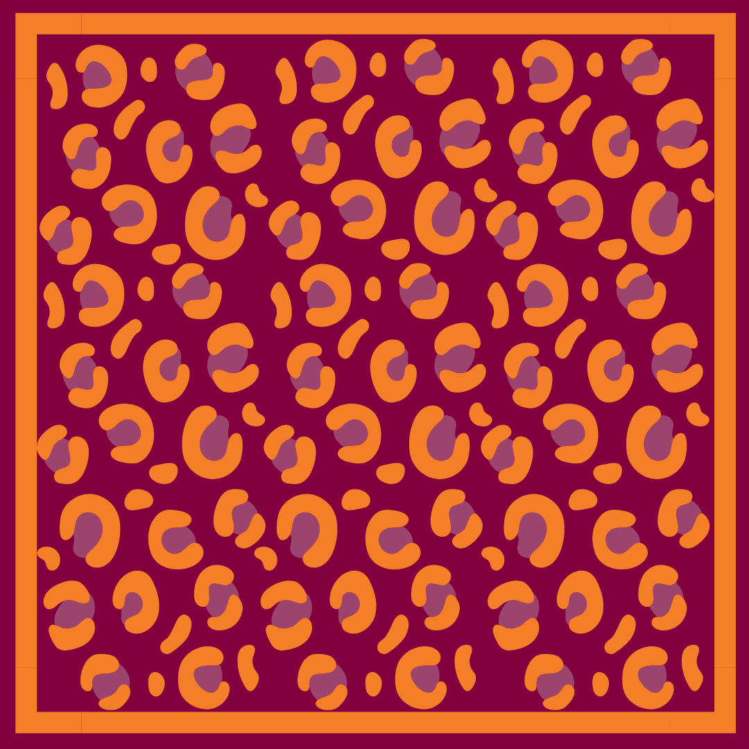 Gameday Bandana Scarf- Maroon/Orange