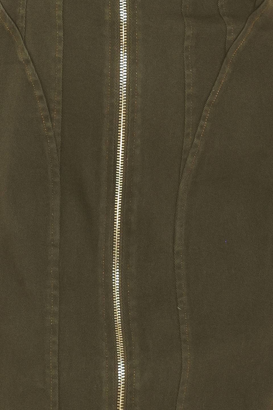 Cargo Woven Twill Midi Dress- Olive