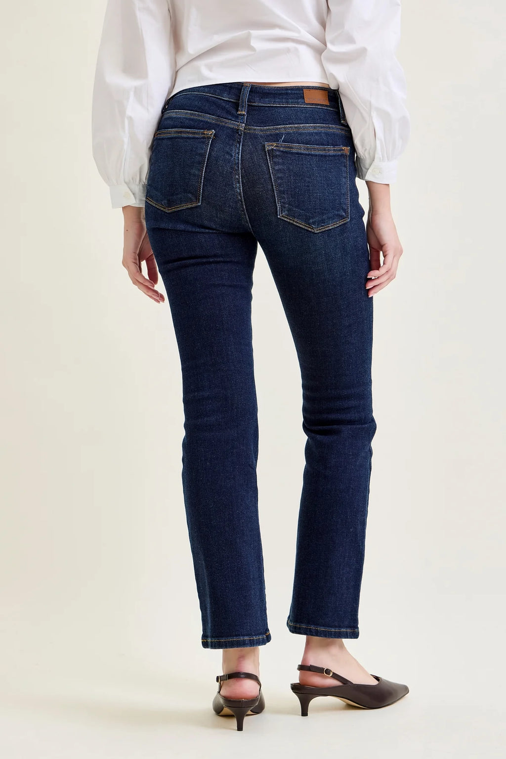 Mid Rise Classic Bootcut Jean- Dark Wash