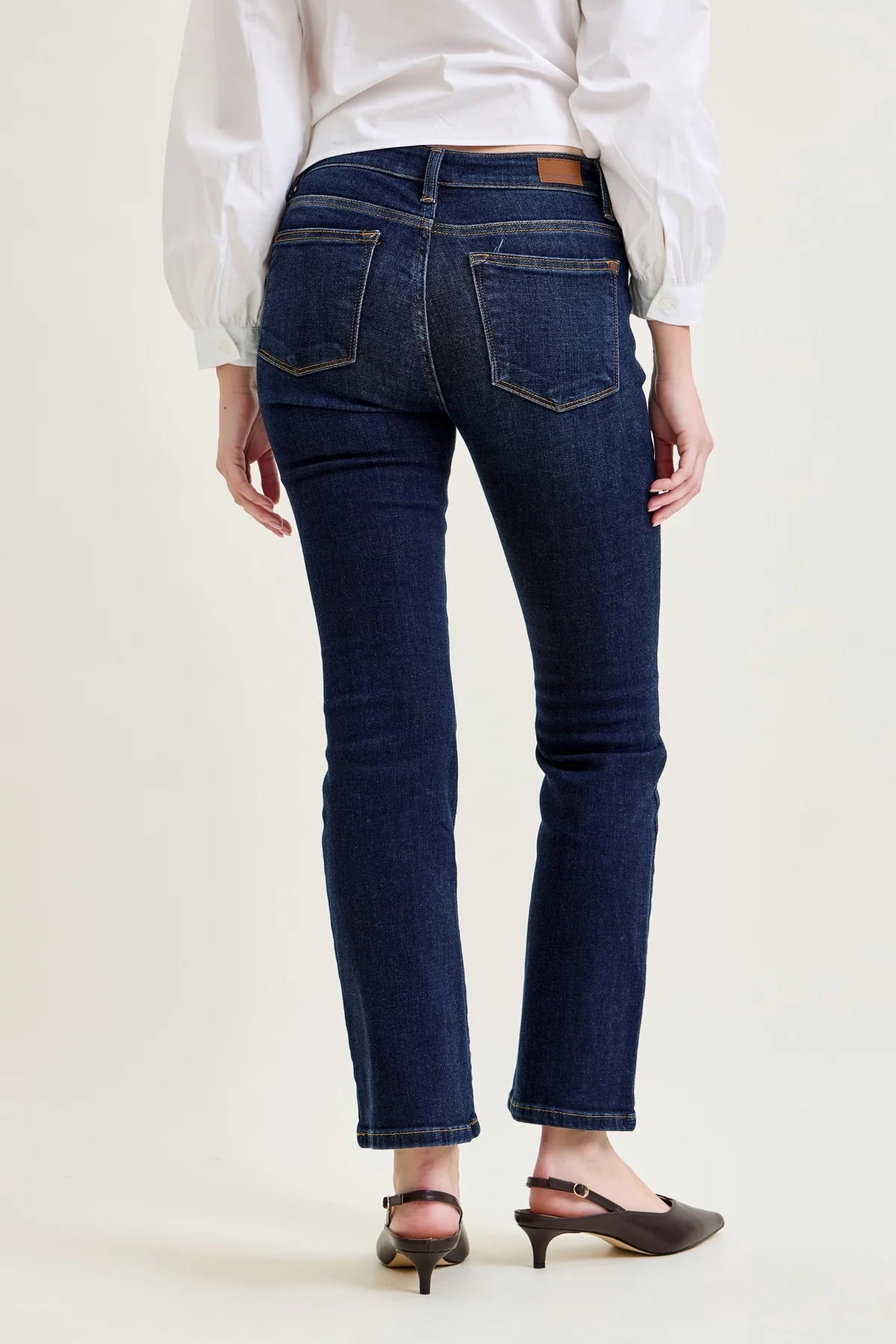 Mid Rise Classic Bootcut Jean- Dark Wash