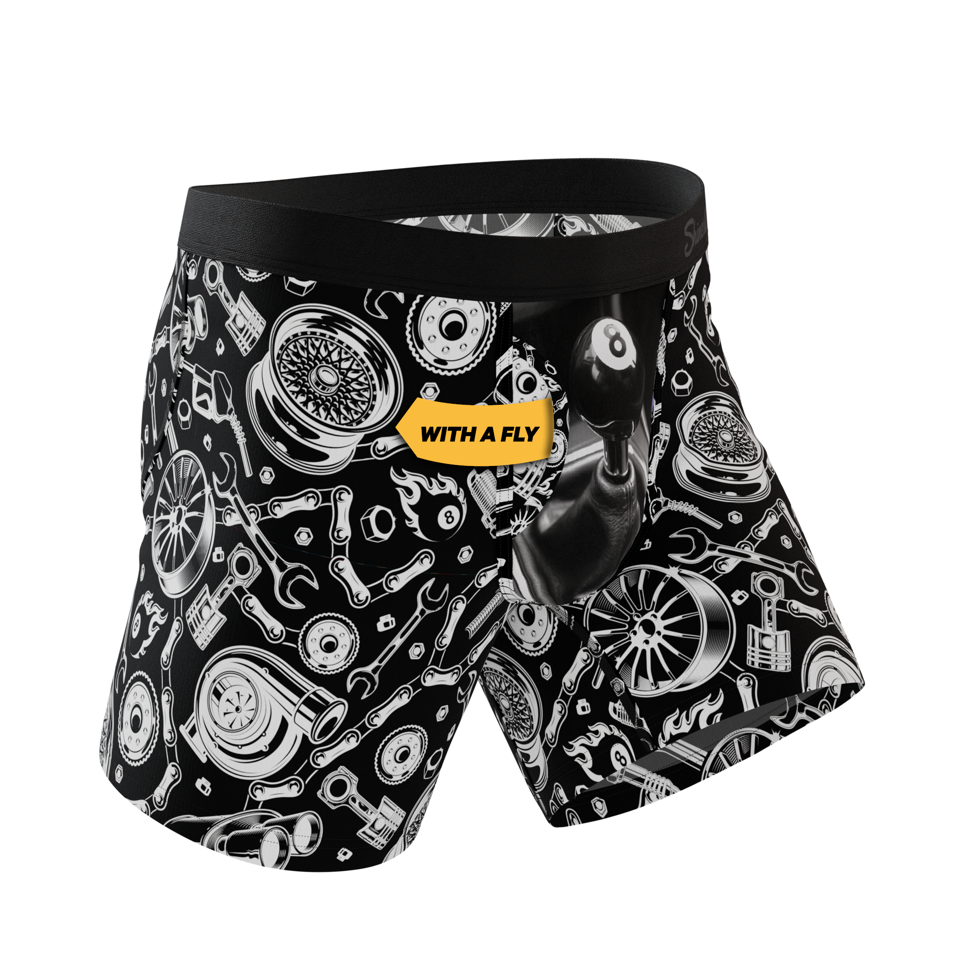 The Gear Head | Stick Shift Ball Hammock® Pouch Underwear With Fly