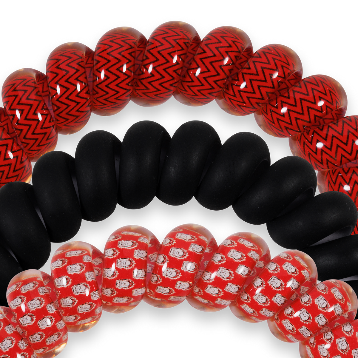 Spiral Hair Coils | Large | Go Dawgs! Hair Ties
