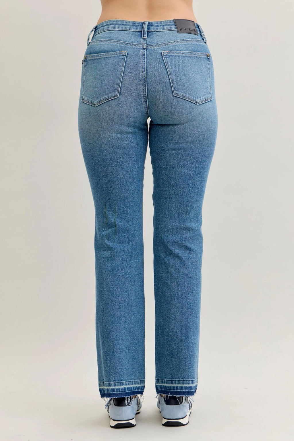 Mid Rise Slim Bootcut Tummy Control Jean