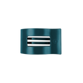 Teal With It Small Flat Rectangle Hair Clip
