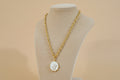 Silver Pendant/Gold Chain