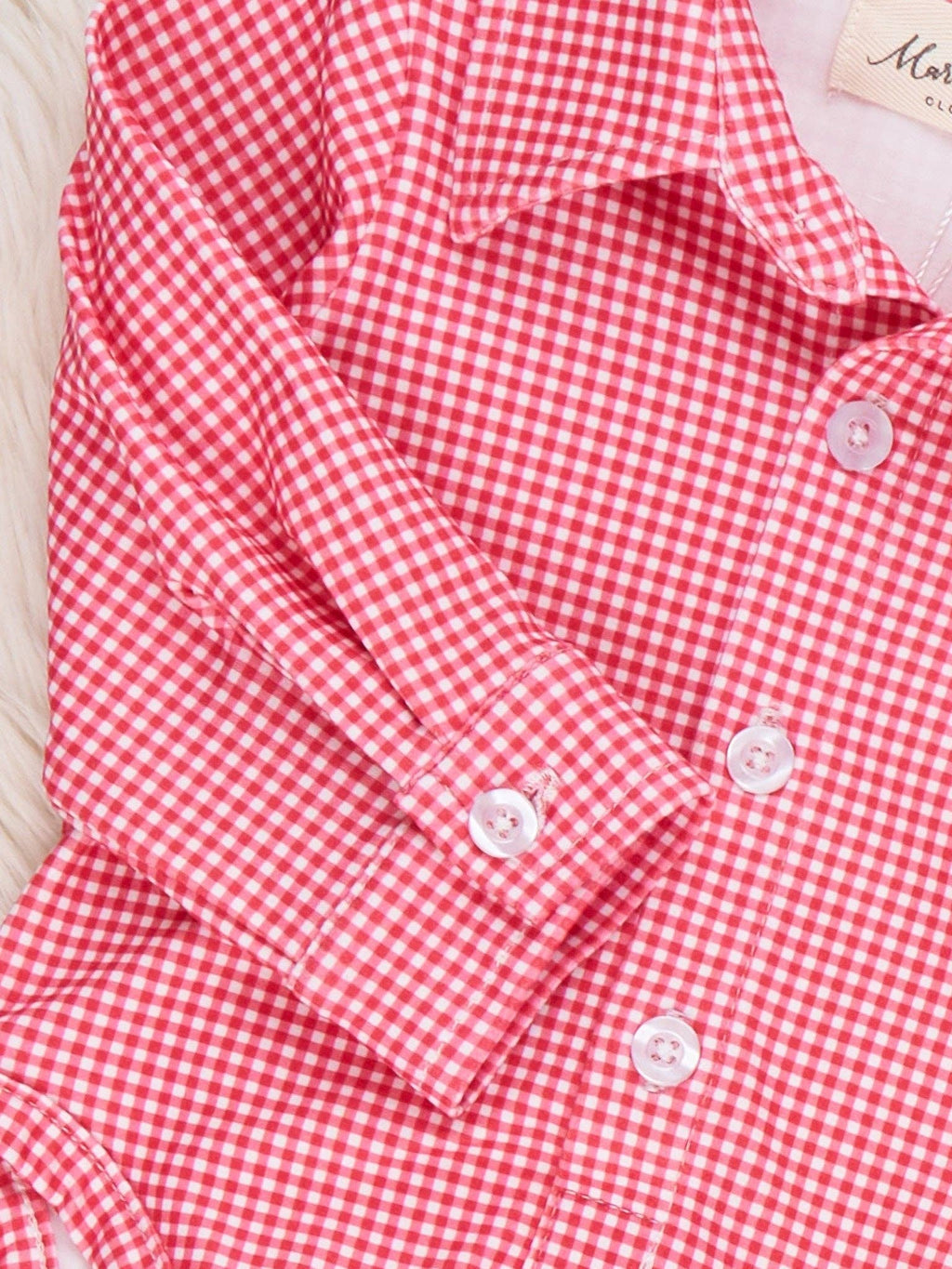 Christmas Tree Embroidered Bubble Romper- Red