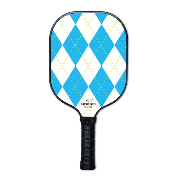 Striped Pickleball Paddle- Blue