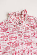 Virginia Tech LeGare Popover Top- Maroon/White