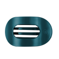 Teal With It Large Flat Round Hair Clip