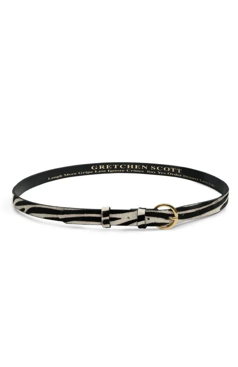 1 Inch Belted Bliss- Zebra