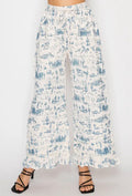 Drawstring Pants- Blue