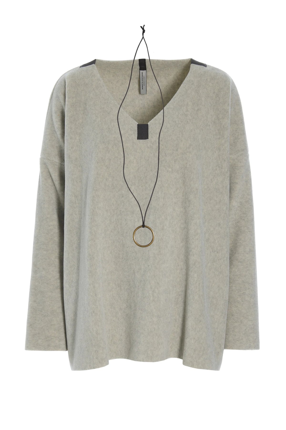 Blouse V-Neck- Sand