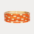 Burnt Orange Veda Bracelets (Set of 6)