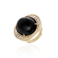 Splendore Ring- Black Agate