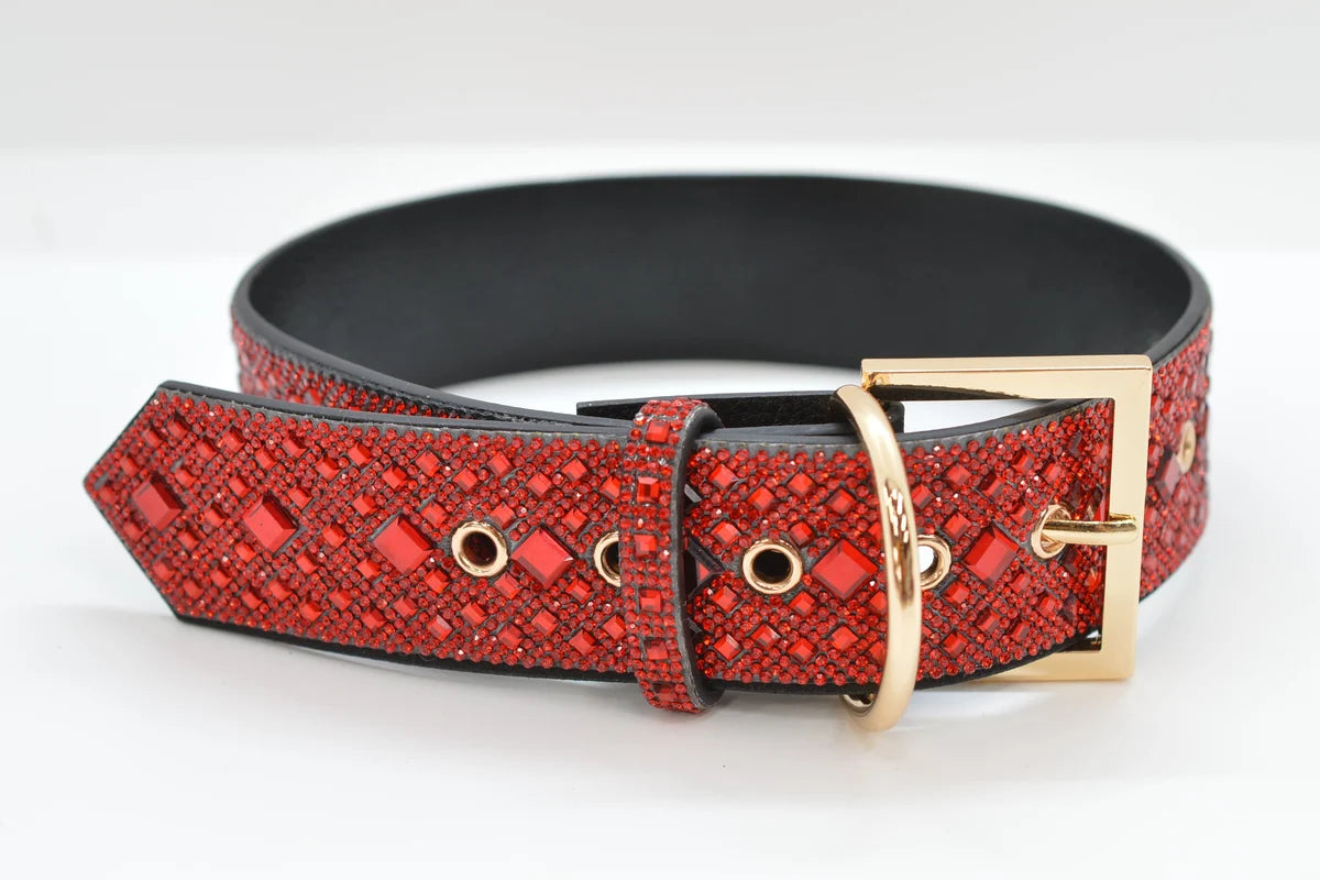 Assorted Rhinestone Dog Collars