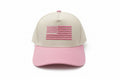 American Flag Pink- Trucker Hat