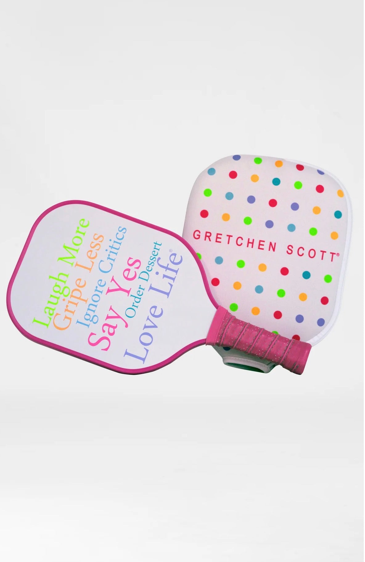 Laugh More Pickle Ball Paddle- Pink