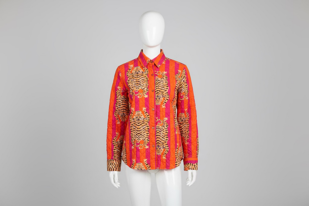 Quilted Multi-Print Jacket