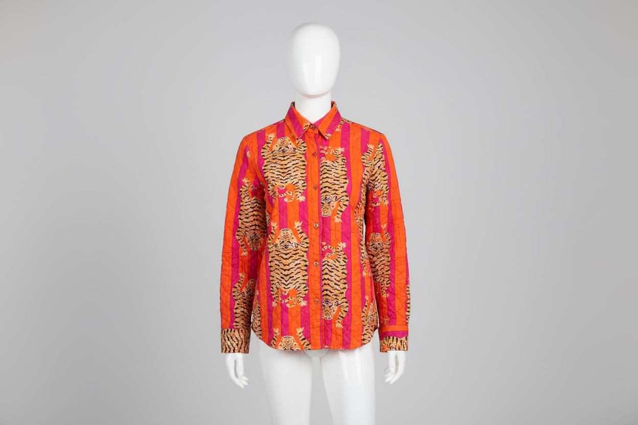 Quilted Multi-Print Jacket